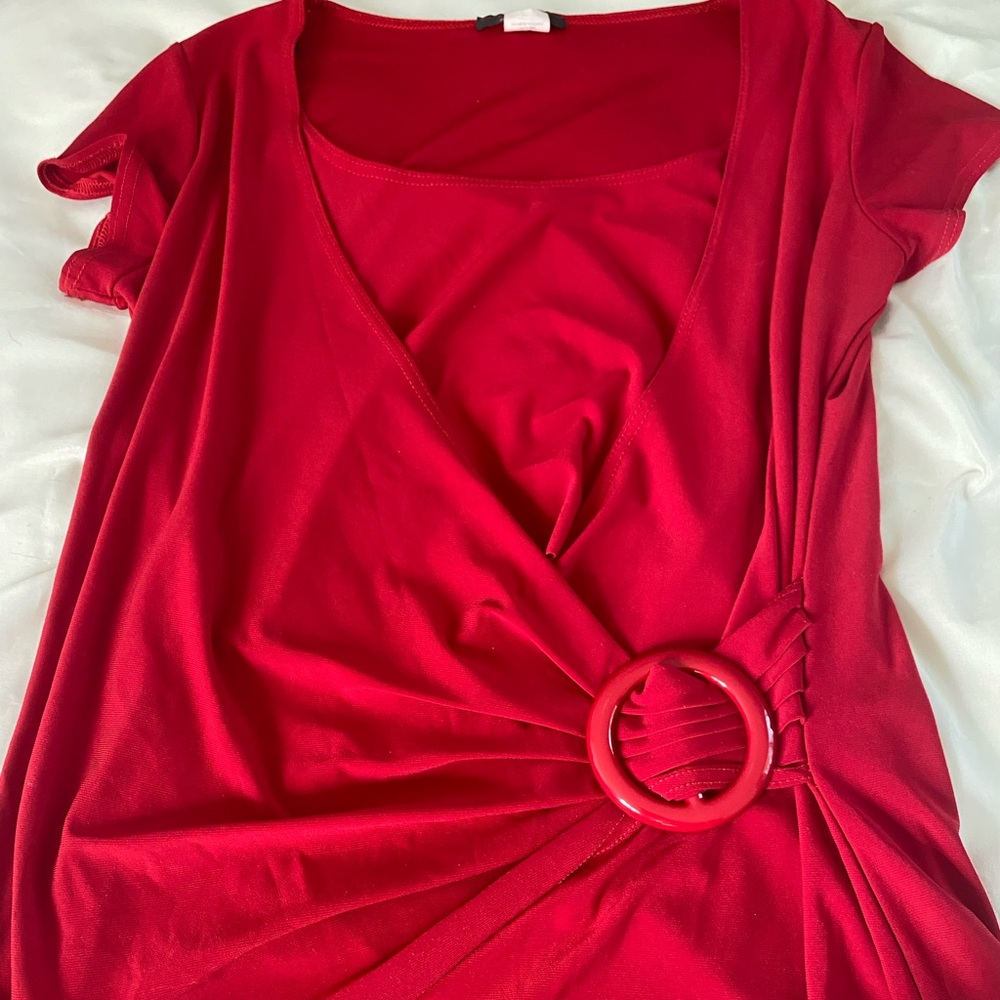 Fancy shirt, brand: Dynamite, size: L, Color: Red